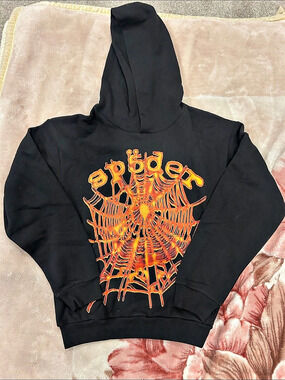 Spider hoodie pumpkin orange
